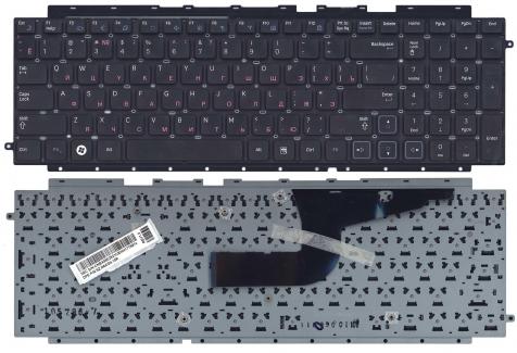 Клавиатура для ноутбука Samsung (RC710, RC711) с частью корпуса (Corps), Black, (No Frame), RU