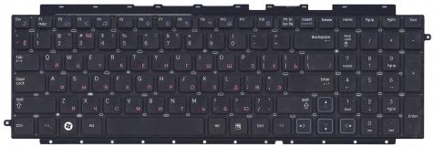 Клавиатура для ноутбука Samsung (RC710, RC711) с частью корпуса (Corps), Black, (No Frame), RU - фото 2