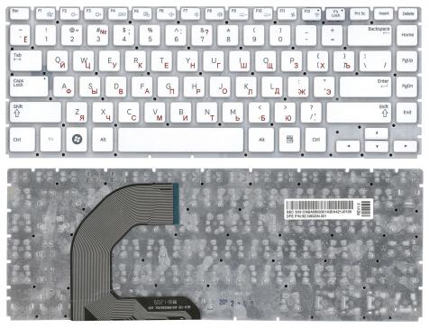 Клавиатура для ноутбука Samsung (Q470) White, (No Frame), RU