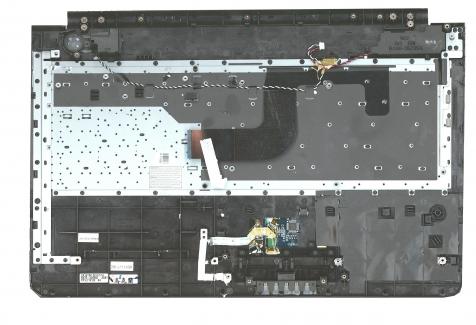 Клавиатура для ноутбука Samsung (RC520) Black, с топ панелью (Gray), RU - фото 3