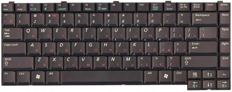 Клавиатура для ноутбука Samsung (X05, X06, X10, X20) Black, RU - фото 2