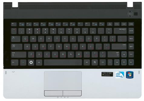 Клавиатура для ноутбука Samsung (300E4A) Black, (Black TopCase), RU