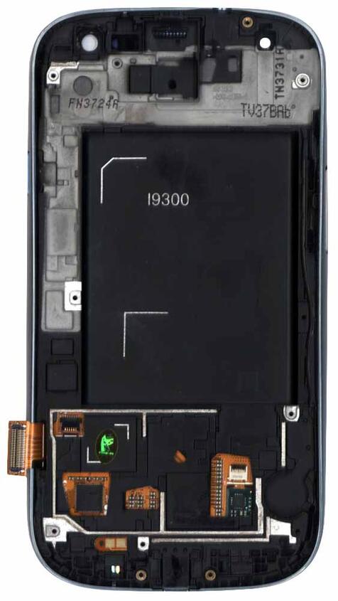 Матрица с тачскрином (модуль) для Samsung Galaxy S3 GT-I9300 Ceramic White белый с рамкой - фото 2