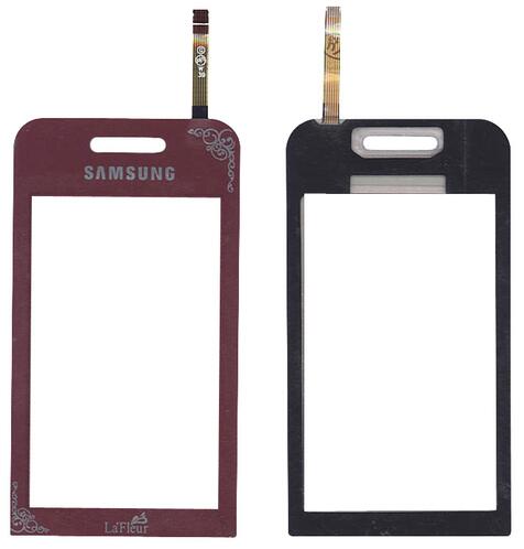 Тачскрин (Сенсорное стекло) для смартфона Samsung Star GT-S5230 красный