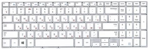 Клавиатура для ноутбука Samsung (370R4E, 370R5E) White, (No Frame), RU - фото 2