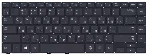 Клавиатура для ноутбука Samsung (470R4E, BA59-03619C) Black, (No Frame), RU - фото 2