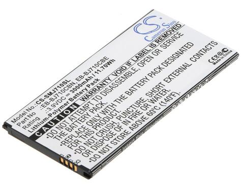 Аккумуляторная батарея для смартфона Samsung CS-BJ710CBC Galaxy J7 2016 (SM-J710F) 3.9V White 3000mAh 11.70Wh