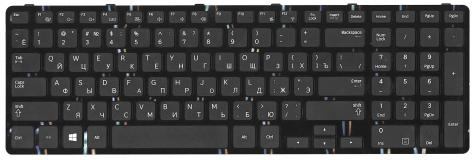 Клавиатура для ноутбука Samsung (350E7C, 355E7C) Black, (Black Frame), RU - фото 2