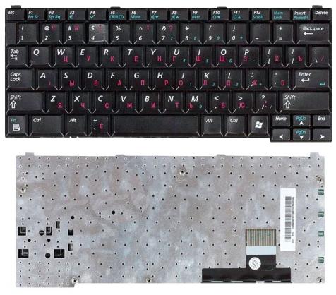 Клавиатура для ноутбука Samsung (Q10, Q20, Q25) Black, RU