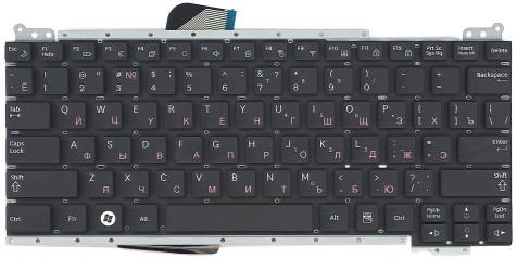 Клавиатура для ноутбука Samsung (NC110) Black, (No Frame), RU - фото 2