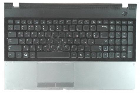 Клавиатура для ноутбука Samsung (300E5A) Black, с топ панелью (Black), RU