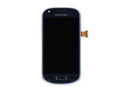 Купить Матрица с тачскрином (модуль) для Samsung Galaxy S3 mini GT-I8190 синий с рамкой