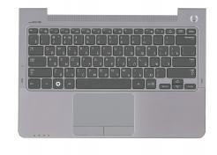 Купить Клавиатура для ноутбука Samsung (NP530U3B) Black, с топ панелью (Gray), RU