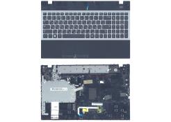 Купить Клавиатура для ноутбука Samsung (300V5A, 305V5A, NP305V5A, NV300V5A) Black, с топ панелью (Black), RU Серый фрейм